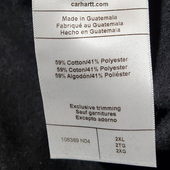 Carhartt loose fit hoodie mens 2XL - Picture 4 of 8